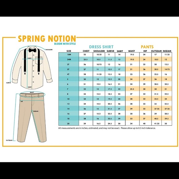 4-piece Boys Pants/Suspenders set - Picture 6 of 6